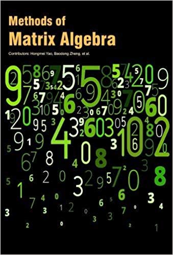 Methods of Matrix Algebra