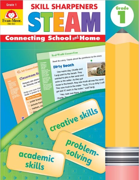 [Evan-Moor] Skill Sharpeners : STEAM 1 (Student Book + CD)